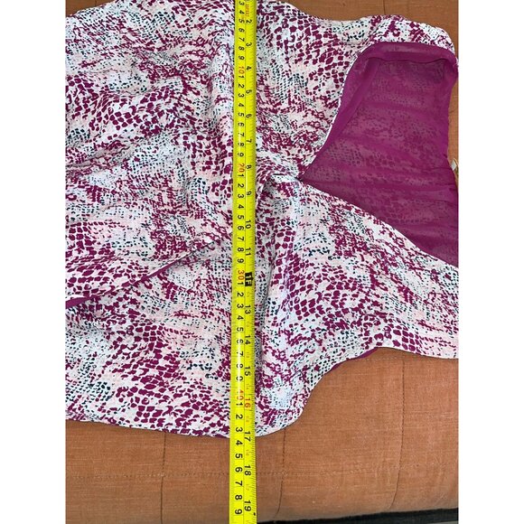 Ramy Brook  Silk Womens Sleeveless Dress In Purple Abstract Print Size Medium Bo - Picture 8 of 10